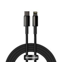 baseus usb type c laidas 2m - Baseus Tungsten Gold Type-C to Lightning 20W, 2m Black - 18 nuotrauka