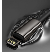 baseus usb type c laidas 2m - Baseus Tungsten Gold Type-C to Lightning 20W, 2m Black - 24 nuotrauka