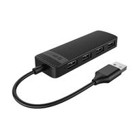 usb a sakotuvas - Orico FL02 USB-A šakotuvo prijungimo stotis 4x USB-A 2.0 - Juoda (Black) - 1 nuotrauka