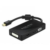 vga kabelis - DeLOCK 62073 Mini DisplayPort į HDMI/VGA/DVI Adapteris Juodas (Black) - 2 nuotrauka