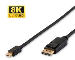 Microconnect DP-MMG-100MBV1.4 Mini DisplayPort to DisplayPort kabelis 1m Juodas (Black)