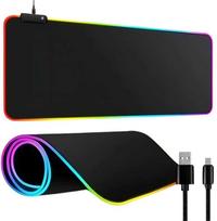 zaidimu peles kilimelis xxl - Baseus RGB Žaidimų Kilimėlis XXL 90x40 USB Juodas (Black) - 2 nuotrauka