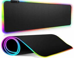 zaidimu peles kilimelis xxl - Baseus RGB Žaidimų Kilimėlis XXL 90x40 USB Juodas (Black) - 3 nuotrauka