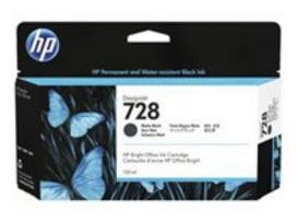 HP 728 130-ml Matte Black DesignJet Ink | 3WX25A