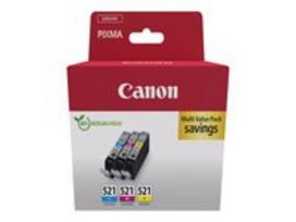 canon kasetes 521 - CANON CLI-521 Ink Cartridge C/M/Y Pack | 2934B016 - 1 nuotrauka