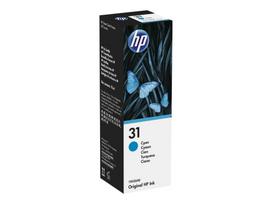 buteliai - HP 31 Cyan Original Ink Bottle | 1VU26AE - 1 nuotrauka