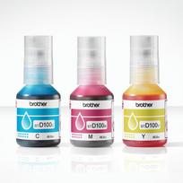 rasalai spausdintuvo - Brother BTD100CLVAL | Multipack Ink Bottles | Magenta, Cyan, Yellow - 3 nuotrauka