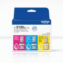 rasalai spausdintuvo - Brother BTD100CLVAL | Multipack Ink Bottles | Magenta, Cyan, Yellow - 4 nuotrauka