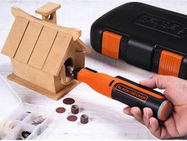 black decker rotary tool - Black & Decker BCRT8IK-XJ Daugiafunkcis įrankis, 7.2V, su priedais (Juodas/Orange) - 5 nuotrauka