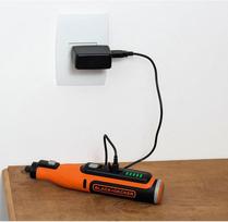 black decker rotary tool - Black & Decker BCRT8IK-XJ Daugiafunkcis įrankis, 7.2V, su priedais (Juodas/Orange) - 6 nuotrauka
