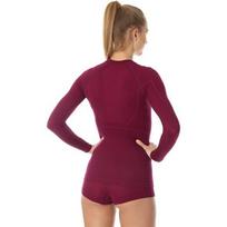 termo marskineliai - Termo marškinėliai moterims Brubeck Active Wool Black LS12810 - 2 nuotrauka