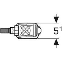 nuleidimo prileidimo mechanizmai - Vandens nuleidimo mechanizmas Geberit, 370 mm - 4 nuotrauka