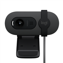 logitech web kamera - Logitech Brio 100, FHD (Juoda) - 1 nuotrauka