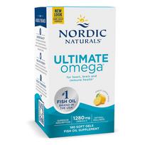 omega 3 180 - NORDIC NATURALS Ultimate Omega 1280 mg, citrinų (Lemon), 180 kapsulių - 2 nuotrauka
