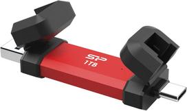 1tb external - Silicon Power DS72 | 1000GB | USB Type-A/USB Type-C 3.2 Gen 2 | Red | SP001TBUC3S72VPR - 4 nuotrauka