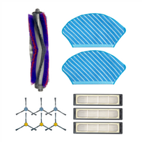 Midea Spare Parts Kit: Side Brush×6pcs, Main Brush×1pc, HEPA Filter×3pcs, Mopping Cloth×2pcs for M7 | Midea | 12175000A43592