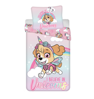 Vaikiškas patalynės komplektas Jerry Fabrics Paw Patrol PP354, ruda/rožinė/žydra, 140x200 cm, 2 dalių