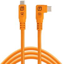 kabelis kampu - Tether Tools TetherPro USB-C Optima 10G 1.8m Oranžinė (Orange) - 1 nuotrauka