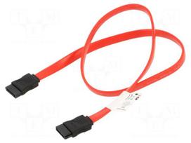 Lanberg CA-SASA-10CU-0050-R SATA III Data kabelis 50 cm Raudonas (Red)
