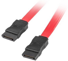 sata data iii cable - Lanberg CA-SASA-10CU-0050-R SATA III Data kabelis 50 cm Raudonas (Red) - 2 nuotrauka