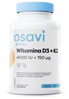 d3 k2 - OSAVI Vitaminas D3 + K2 4000 TV + 150 µg - 120 kapsulių - 1 nuotrauka