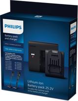 dulkiu siurblio akumuliatorius - Vacuum Cleaner Accessory|PHILIPS|Battery and charger|Model XV1797/01|Black|For  XC6552, XC6553, XC6557, XC7053, XC7055, XC7057, XC8053, XC8054, XC8055, XC8057, XW9382, XW9383, XW9384, XW9385, XW9463, XW9465|XV1797/01 - 1 nuotrauka