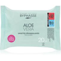 BYPHASSE ALOE VERA drėgnos makiažo valymo servetėlės, 20 vnt.