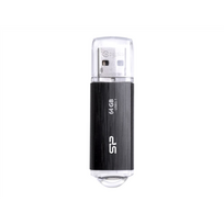 atmintukas 64gb usb 3.0 - Silicon Power | Blaze B02 | 64GB | USB 3.0 | Black | SP064GBUF3B02V1K - 1 nuotrauka
