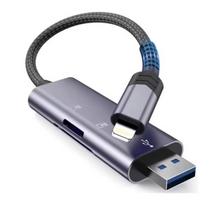 usb atmintuku - Tech-Protect card reader Ultraboost SD/microSD Lightning/USB | 5906302307845 - 1 nuotrauka