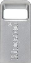 kingston datatraveler 256gb usb 3.2 - Kingston | USB 3.2 Flash Drive | DataTraveler micro | 256GB | USB 3.2 | Silver | DTMC3G2/256GB - 1 nuotrauka