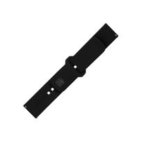 apyranke 22mm - Fixed | Sporty Strap Set with Quick Release 22mm for smartwatch | 160-235 mm | Black | Silicone | FIXSST2-22MM-BK - 1 nuotrauka