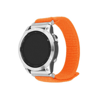 nylon 26mm - Fixed | Sporty Strap for Garmin QuickFit 26mm | 160-210 mm | Orange | Nylon | FIXNST2-QF26MM-OR - 1 nuotrauka