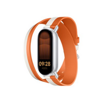 Xiaomi Dual-tone Leather Strap | 140–180mm | White and Orange | Calf Leather, PU (inside) | BHR8724GL
