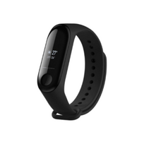 apyranke dirzelis xiaomi mi band - Fixed | Silicone Strap for Xiaomi Mi Band 3/4 | Black | FIXSSTB-1414-BK - 1 nuotrauka