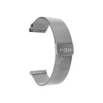 apyranke 22mm - Fixed | Mesh Strap with Quick Release 22mm for Smartwatch | Silver | FIXMEST-22MM-SL - 1 nuotrauka
