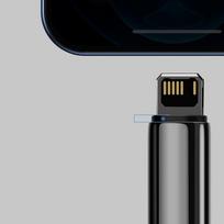 usb lightning laidas baseus - Baseus CALWJ-A01 Tungsten Gold Black - 6 nuotrauka