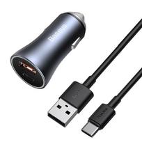 baseus 5a usb c - Baseus TZCCJD-0G Golden Contactor Dual Quick Charger USB-A/ USB-C 40W - 21 nuotrauka