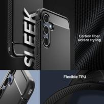 a55 spigen - Spigen "Rugged Armor Matte A55 5G" Black - 5 nuotrauka