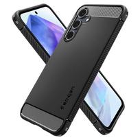 a55 spigen - Spigen "Rugged Armor Matte A55 5G" Black - 10 nuotrauka
