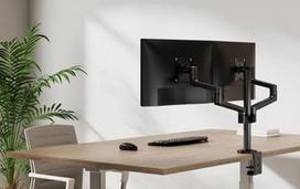 monitoriu laikiklis 100x100 - MONITOR ACC DESK MOUNT 17-27''/DUAL DS60-425BL2 NEOMOUNTS - 3 nuotrauka