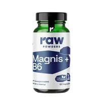 RAW POWDERS Bioaktyvus Magnis su Vitaminu B6 PLUS, 60 kapsulių