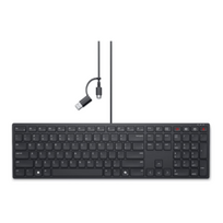 dell collaboration - Dell | Collaboration Keyboard | KB525C | Keyboard | Wired | Ukrainian (QWERTY) | Black | USB-C | 580-BBTG - 1 nuotrauka