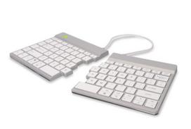 350 - KEYBOARD WRL COMPACT BREAK/WHITE RGOSBUSWLWH R-GO TOOLS - 1 nuotrauka