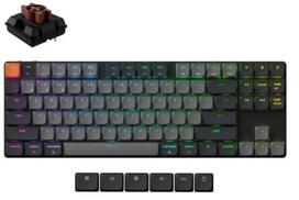 klaviatura 80 - KEYBOARD WRL K1 RGB/BLACK K1X-H3 KEYCHRON - 1 nuotrauka