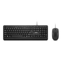 klaviatura pele lenovo - Lenovo | 160 Combo | Keyboard | Wired | Mouse included | US | Black | USB-A 2.0 | GX31L52655 - 1 nuotrauka