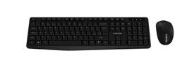 CANYON SET-W01 EN Keyboard Mouse Wireless Black | CNE-HSETW01-UK/US