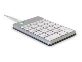 balta klaviatura - KEYBOARD NUMPAD BREAK/WHITE RGOCONMWDWH R-GO TOOLS - 1 nuotrauka