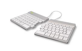 balta klaviatura belaide - KEYBOARD WRL SPLIT BREAK/WHITE RGOSBUKWLWH R-GO TOOLS - 1 nuotrauka