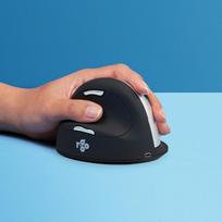 bluetooth peles - MOUSE USB OPTICAL WRL/L. BLK RGOHELELAWL R-GO TOOLS - 1 nuotrauka