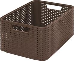 curver style rattan - Daiktadėžė Curver 205844, ruda, 386 x 287 x 170 mm - 1 nuotrauka